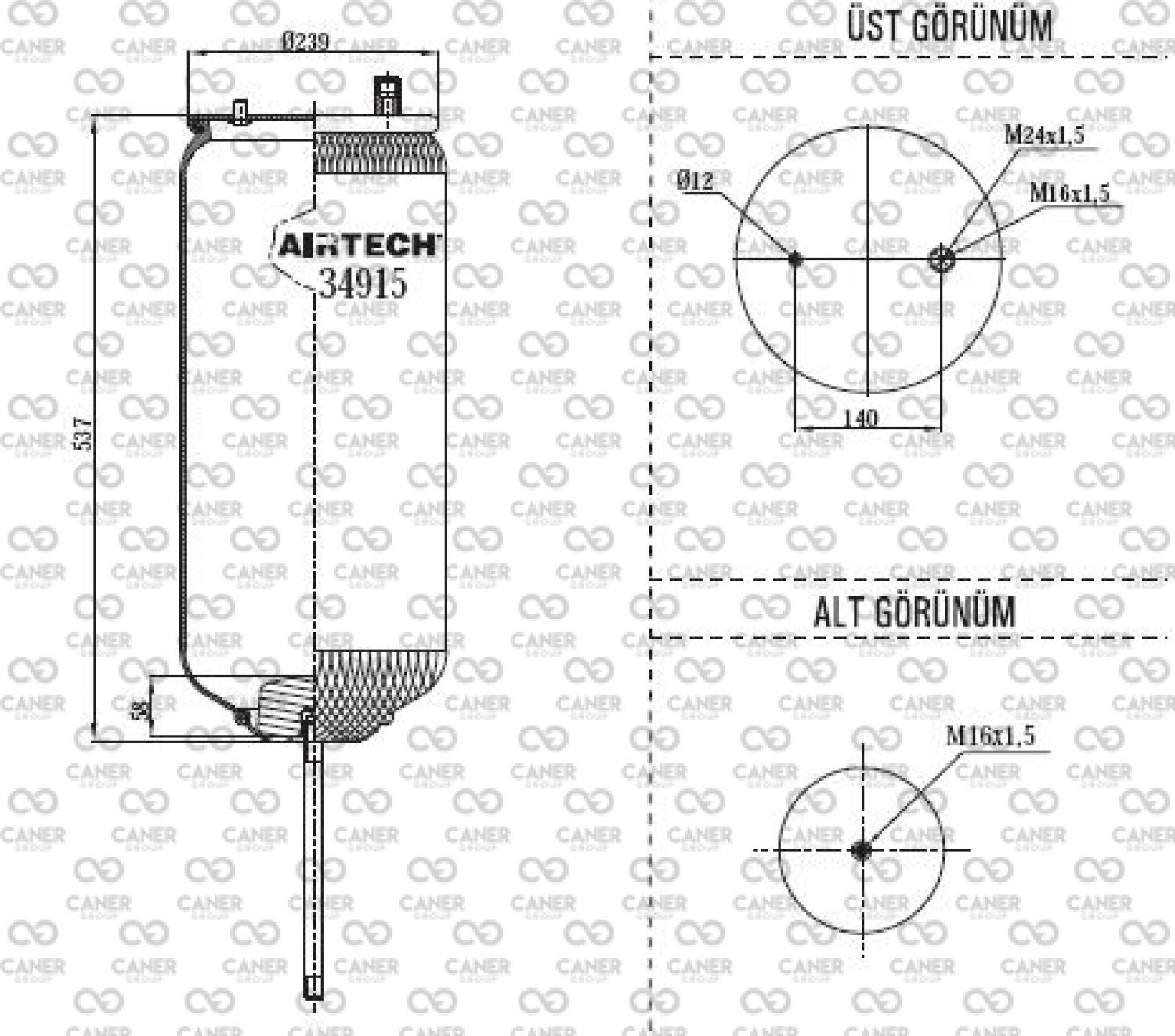 34915 P AKTAŞ; RENAULT 40 AYAK AVARE DİNGİL KÖRÜK  